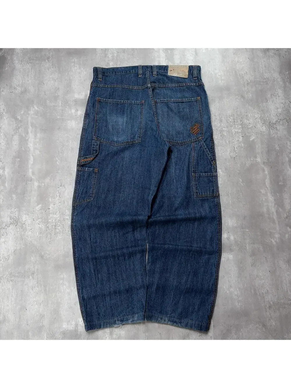 Y2K Dark Wash Rocawear Grunge Baggy Carpenter Denim Jeans